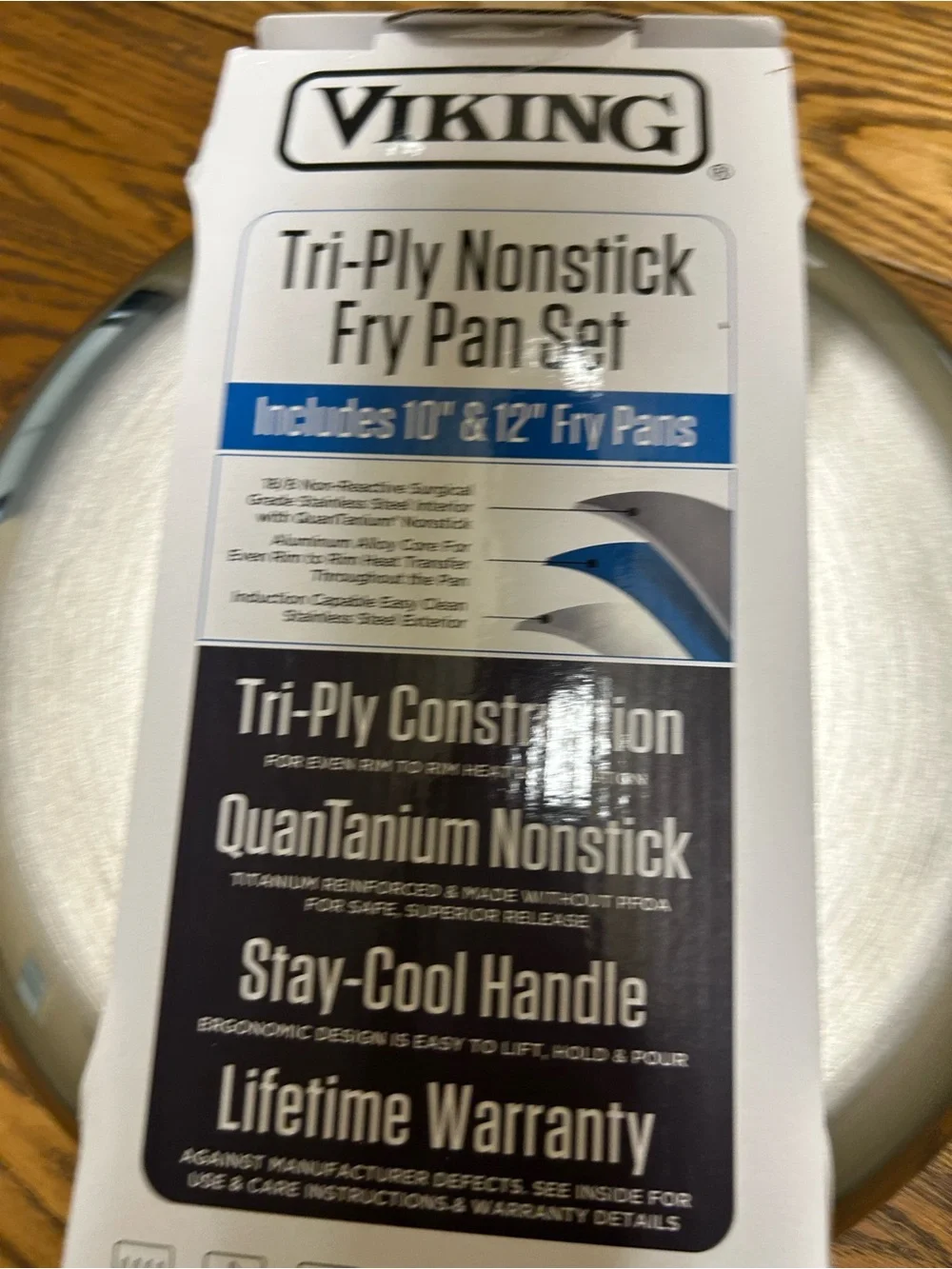 Tri-Ply Nonstick Fry Pan Set - Black
